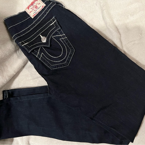 Vintage True Religion cropped jeans new without tags size 30 - Picture 2 of 3